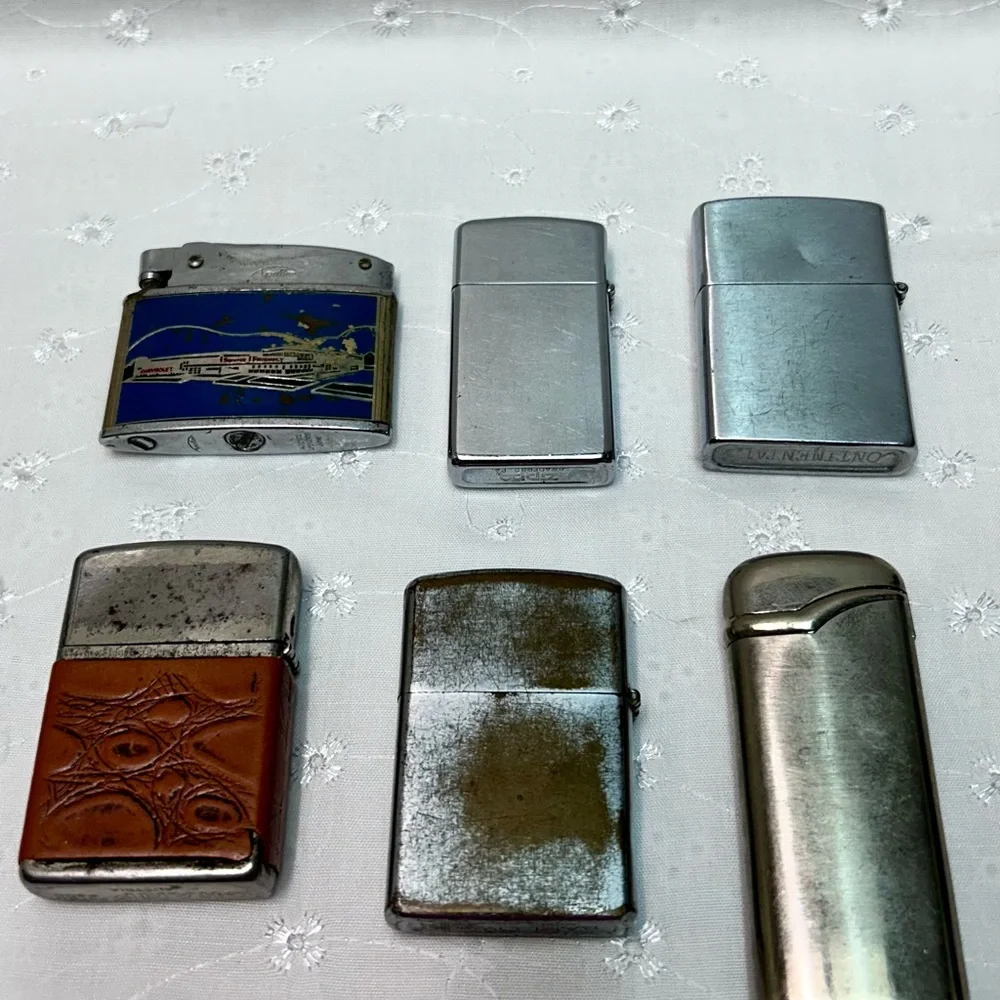 Lot of 6 Assorted Vintage Cigarette Lighters Vintage Lighter Collection - Picture 10 of 10